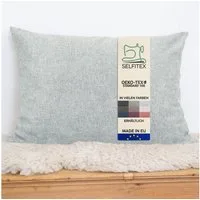 Selfitex Dekokissen 60x80 / 80x80 inkl. Füllkissen, große Farbauswahl, für Couch, Sofa und Bett