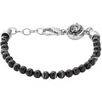 Diesel Armband Schmuck Edelstahl Armschmuck Beadarmband, mit Achat