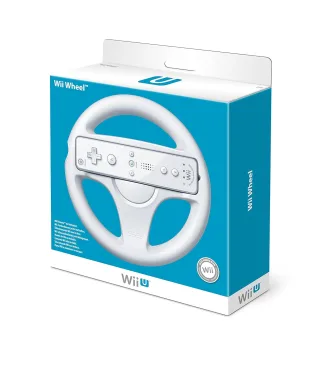 Nintendo Wii U Lenkrad [für Nintendo Wií + Wii U] weiß