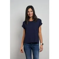 Seidel Moden Kurzarmshirt Otto exclusiv Rundhals mit Ärmelaufschlag -MADE IN GERMANY