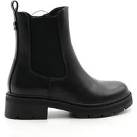 Sonderpostendiscount Damen Stiefletten mit seitlichem Gummiband Farbe Schwarz LH219 Stiefelette