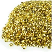 Goodymax Streudeko Goodymax® 2200 Stück / 500 g Deko-Diamanten Gold 10x6 mm, Diamonds Diamanten Ziersteine Dekosteine Edelsteine