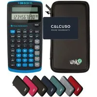 Texas Instruments Taschenrechner TI-30 ECO RS inkl. WYNGS Schutztasche Schwarz
