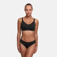 cfab (creamy fabrics) Tanga Tanga, 3er Pack-Schwarz-2XL
