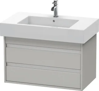 Duravit Ketho Waschtischunterbau wandhängend Betongrau Matt 800x455x480 mm - KT664000707 KT664000707