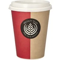PAPSTAR Geschirr-Set Trinkbecher Coffee To Go 81065 0,3l Pappe 10 Stück