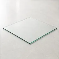 LebensWohnArt Tischplatte Glasplatte TERRY 40x40cm gehärtetes 8mm Glas Servierplatte