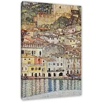 Pixxprint Leinwandbild Gustav Klimt - Malcesine am Gardasee, Gustav Klimt - Malcesine am Gardasee (1 St), Leinwandbild fertig bespannt, inkl. Zackenaufhänger