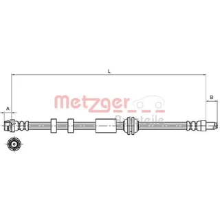 Metzger Bremsschlauch vorne Volvo S60 S80 V60 V70