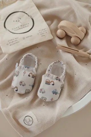 Cosy Roots Veganer Krabbelschuh gefüttert Little Driver Gr. 18 Little Driver
