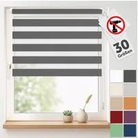 Doppelrollo Doppelrollo Klemmfix ohne Bohren, Blumtal, Klemmfix, individuell einstellbare Rollos