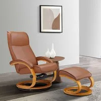 OTTO home Relaxsessel mit Hocker PARIS Naturleder- OTTO. Verlässliche Qualität. (Set, 2-St., bestehend aus Sessel und Hocker), Relaxfunktion, Dreh- und Kippfunktion, Unser Dauertiefpreis