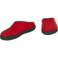 THC Natural Line THC Pantoffel Slipper rot Pantoffel (1 Paar, 1-tlg., 1 Paar) 100% Schurwolle