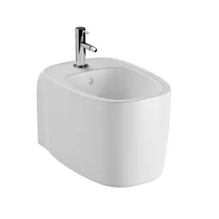 VitrA Plural Wand-Bidet mit verdeckter Befestigung mit Hahnloch mit Überlauf 37 x 55,7831B401-0288 7831B401-0288