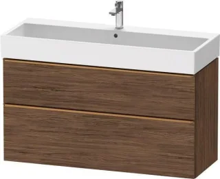 Duravit D-Neo Waschtischunterbau wandhängend Nussbaum dunkel Matt 1184x442x625 mm - DE4375004210000 DE4375004210000