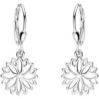 Sofia Milani Paar Ohrhänger Blume, 925 Silber Damen Schmuck - E2166