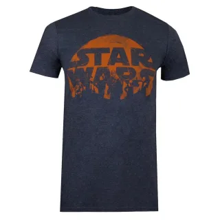 Star Wars - T-shirt - Homme (Bleu marine chiné)