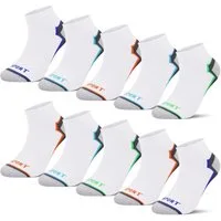 L&K Sneakersocken 92254-92241 (12er-Pack) Füßlinge Herren aus Baumwolle mit verschiedenen Motiven