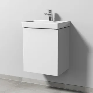 Sanipa 3way Waschtischunterbau zu Villeroy & Boch Avento Waschtisch mit 1 Tür, Weiß-Soft SM61843