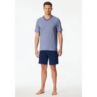 Schiesser Shorty 95/5 Nightwear (2 tlg) mit V-Ausschnitt, Kurzarm, in weicher Single-Jersey Qualität