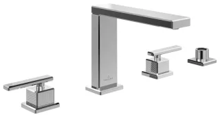 Villeroy & Boch Vierloch-Badewannenrandarmatur Mettlach 616x170x247mm Chrom TVT12600200061