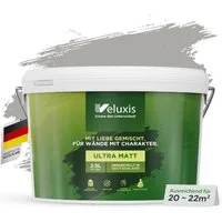 Veluxis Wandfarbe Veluxis® Wandfarbe, Deckkraft-Klasse 1, Streifenfrei, tropfarm & VOC-frei