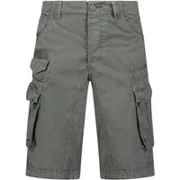 Geographical Norway Cargoshorts Herren Shorts mit abnehmbarem Gürtel (mit abnehmbarem Gürtel) in Unifarbe, mit Tunnelzug