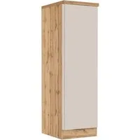 KOCHSTATION Vorratsschrank KS-Virginia,neu in verbesserter Ausführung (Arbeitsplatte 38 mm stark, Stauraum, Softclose) Maße (B/H/T): ca. 50/166/60 cm, Türanschlag frei wählbar