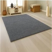 Carpetia Hochflor-Teppich Modernes Shaggy-Design, rund, Höhe: 30 mm, weich, pflegeleicht, strapazierfähig