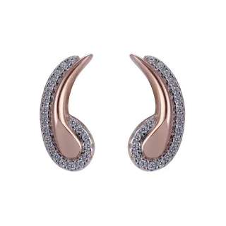 Orphelia 'Tilou' Ohrstecker aus 925er Sterlingsilber für Damen - Rosé ZO-7441