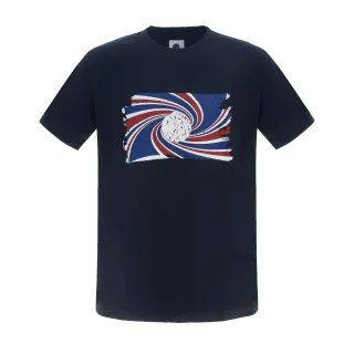 Pretty Green - T-Shirt für Herren, Logo (Marine)