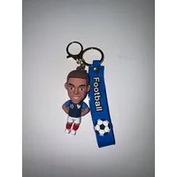 Stelby Schlüsselanhänger Kylian Mbappe Schlüsselanhänger 3D Gummi, Strapazierfähiges & flexibles Material für langlebige Nutzung