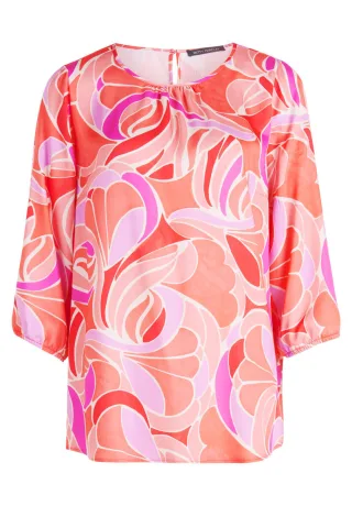 Betty Barclay - Satin-Bluse rot - Gr. - 40