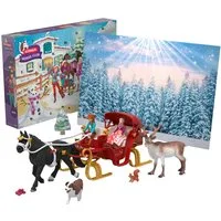 Schleich® Adventskalender HORSE CLUB, Weihnachtliche Schlittenfahrt (99179)