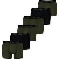 PUMA BODYWEAR Boxershorts Everyday Comfort Cotton Stretch (Mehrpack) ohne Eingriff, Logo-Bund im 6er Pack