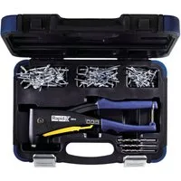 Rapid Blindnietzange RP40 Multi Nietenzange Koffer Set inkl. 150 Nieten & 3 Bohrer 5001127, mit Koffer