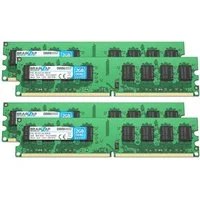 BRAINZAP 8GB (4x 2GB) RAM PC2-6400U-666 DIMM PC-Arbeitsspeicher (800 MHz, CL6, 2Rx8, Non-ECC, Unbuffered, Desktop-PCs - Intel und AMD)