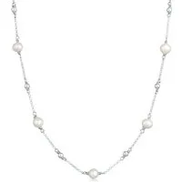Elli Perlenkette Süßwasserperlen Schmuck Geschenk 925er Silber