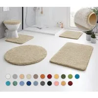 Kleine Wolke Badematte RELAX, Badvorleger, Badezimmer Teppich, Höhe 30 mm, rutschhemmend beschichtet, fußbodenheizungsgeeignet, Polyacryl, rechteckig, Badteppich, meliert, rechteckig, rund & als Set erhältlich