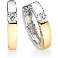 Bruno Banani Paar Creolen Schmuck Geschenk Silber 925 Ohrschmuck Ohrringe, mit Zirkonia (synth)