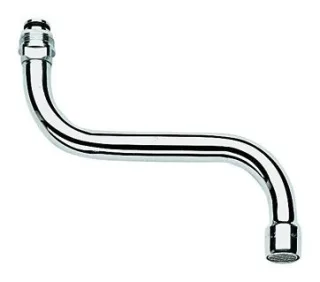 Grohe S-Auslauf 13052 Ausladung 150 mm für Küchen-Wandbatterien chrom, 13052000 13052000