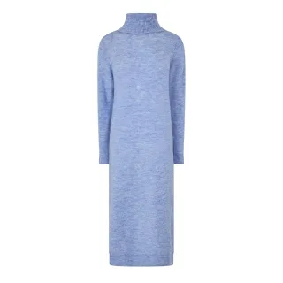 Pieces - Strickkleid für Damen, Rollkragen, Jerseyware (Hortensie)