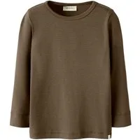 Lil' Atelier Langarmshirt NMNGAYO LS SLIM TOP LIL NOOS Baumwollmischung