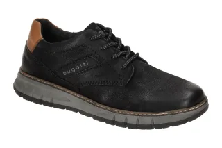 Bugatti Quebec Herrenschuhe 321-AOP01-3500 1000 Schwarz Velour Used Look Wech...