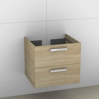 Artiqua 414 Waschtischunterschrank für Subway 613671 Castello Eiche quer NB, 414-WU2L-V49-7134-426 414-WU2L-V49-7134-426