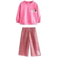 Next Top & Hose Langarmoberteil und Hose, Disney Minnie Mouse (2-tlg)