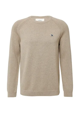 s.Oliver - Strickpullover beige - Gr. - 3XL