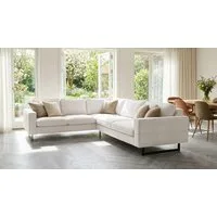 OTTO home Ecksofa Pinto, XXL, 250/290 cm, langer Schenkel, Ottomane, Cord, Chenille, Lederoptik, mit Keder, Metallfüße, Wellenunterfederung