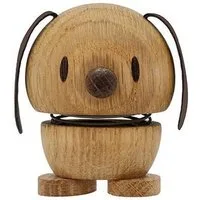 HOPTIMIST Dekofigur Hoptimist Wackelfigur, Motiv Dog aus Holz, Small, 5,5x5,9x6,9cm