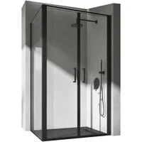 doporro Eckdusche Duschkabine Rav66 Rechts-oder Linkseinstieg Sicherheitsglas, BxT: 90x80 cm, Einscheibensicherheitsglas
